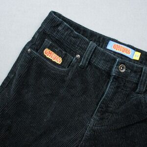 EMPYRE Y2K Black Corduroy Pants Men's Straight Leg Retro Skater 28X26 Chino